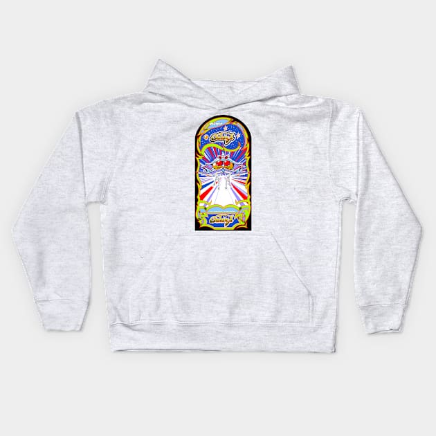 Galaga Cabinet Art Shirt Kids Hoodie by RoswellWitness